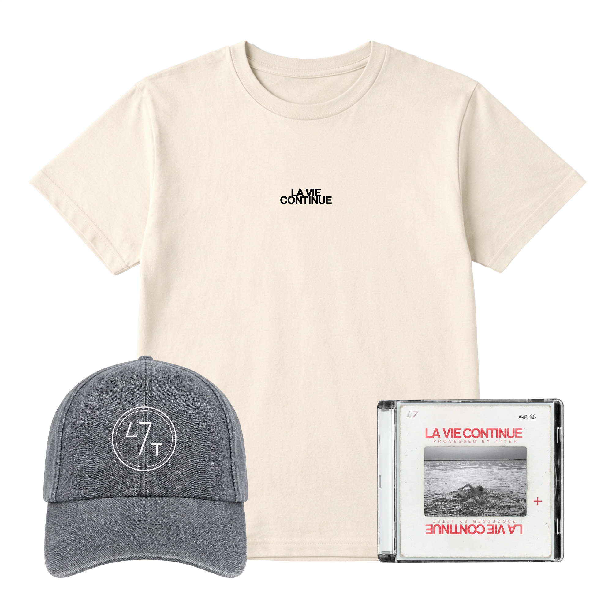 TSHIRT EXCLU LVC + CASQUETTE 47TER + CD