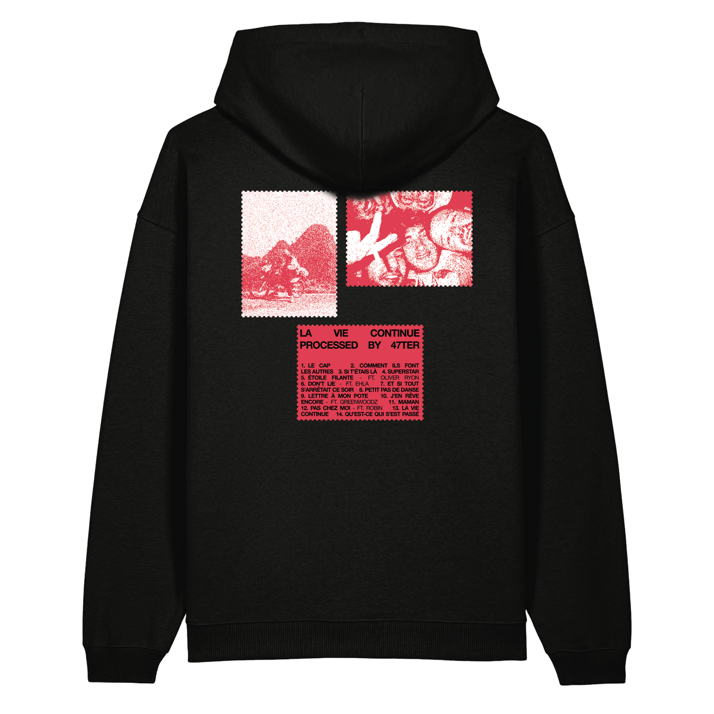 HOODIE NOIR LVC