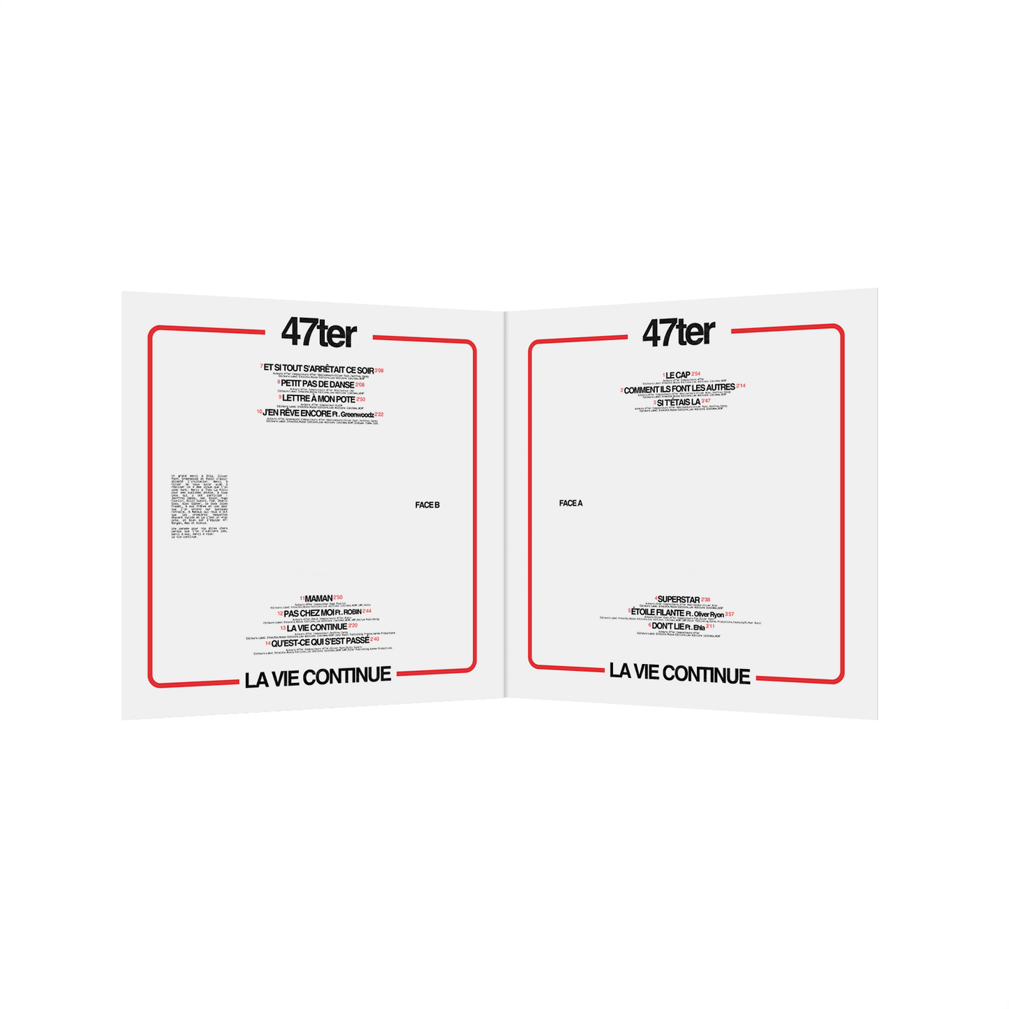 Pack CD + VINYLE "La vie continue"