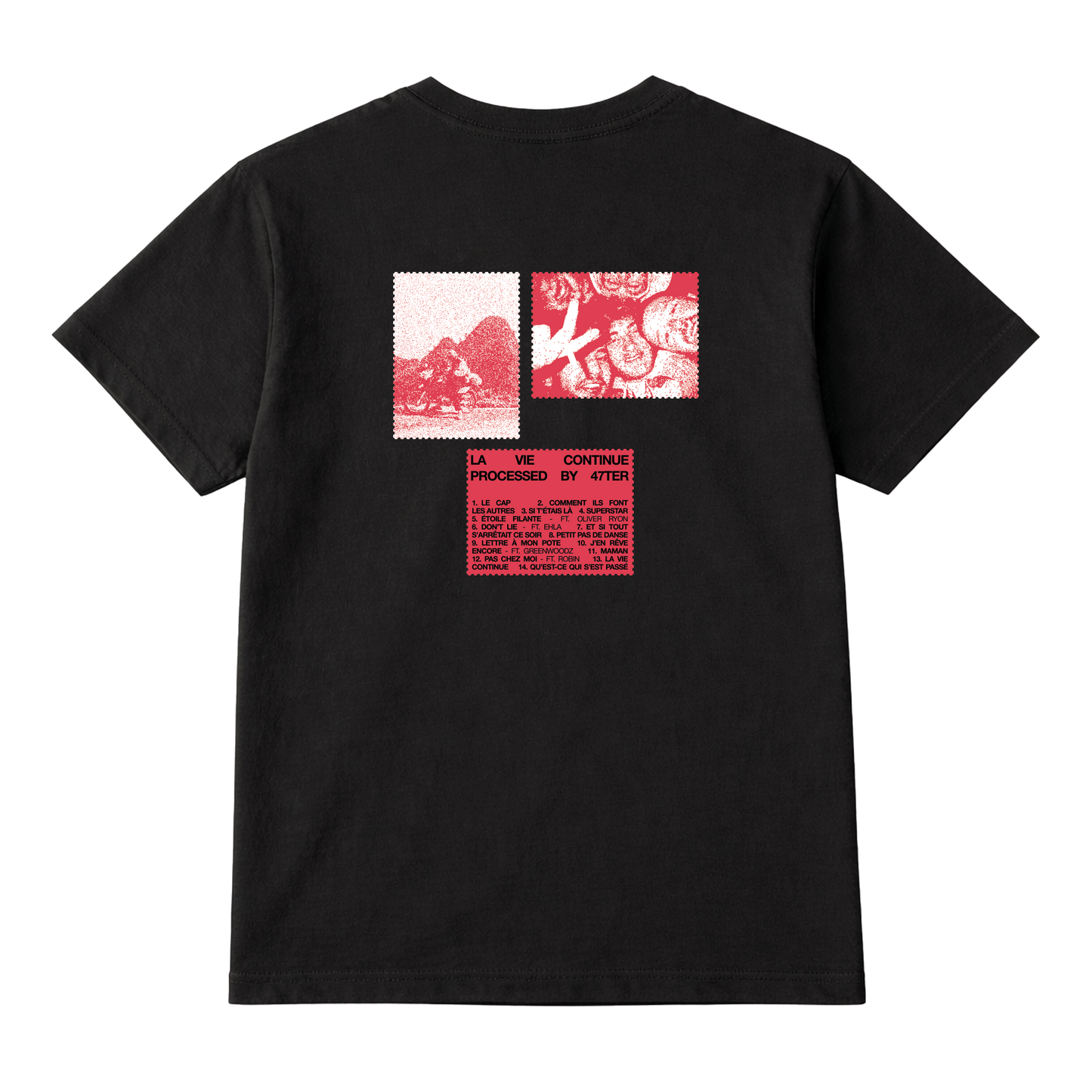 T-SHIRT NOIR LVC