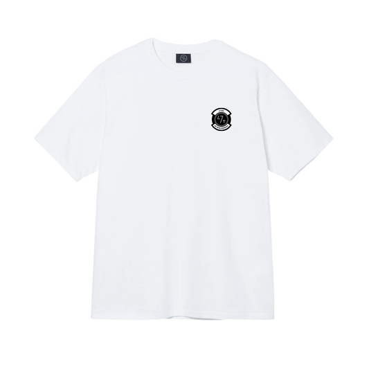 T-shirt "Au bon endroit" Blanc